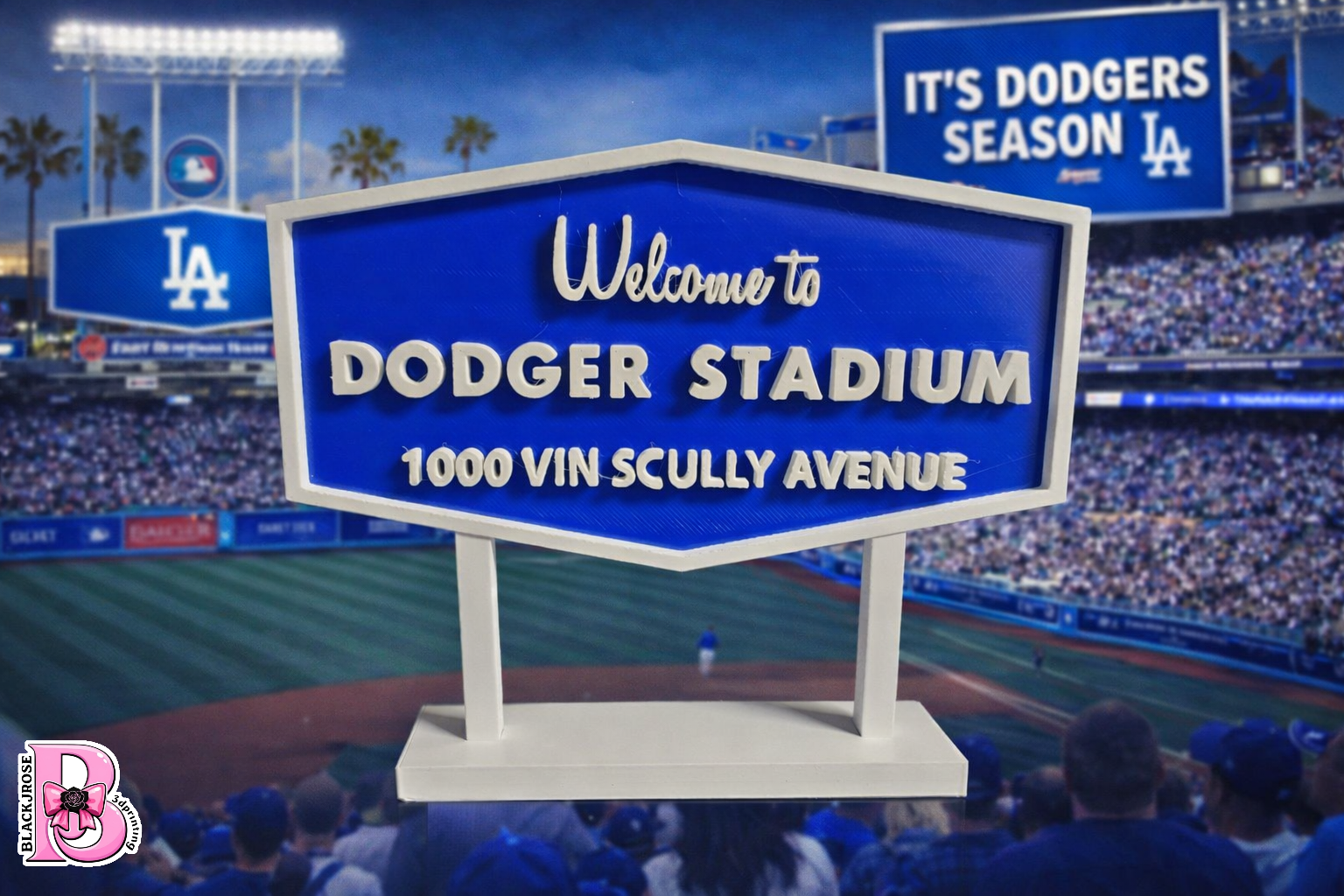 Inspired Dodgers small sign